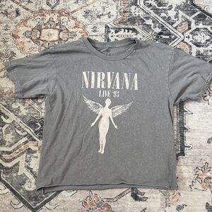 NIRVANA Cropped Shirt